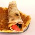 Lahmacun Cooked and Rolled
