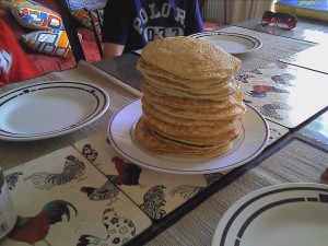 Scotch pancake stack Drop Scones