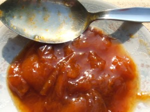 Yellow plum jam