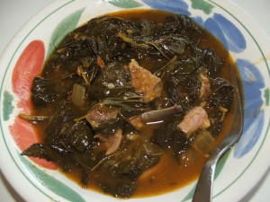 Molohiya cooked